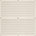 Wall Control Pegboard Rack Horizontal Metal Pegboard Garage Tool Storage Pack - Two 32-Inch Wide x 16-Inch Tall Easy To Install Peg Boards (Beige)
