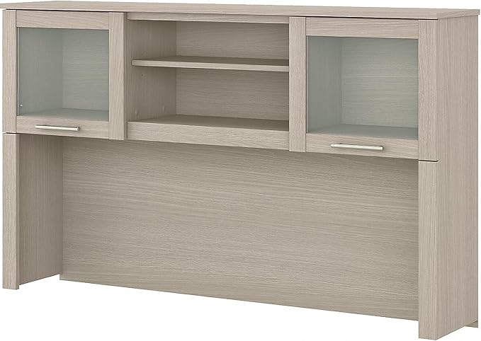 Bush Home Somerset 60W Desk Hutch in Sand Oak