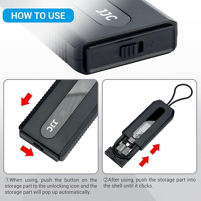 JJC Mulit-Functional Type-C Charging & Data Transfer Cable with USB C to Micro USB/USB A/USB 3.0 OTG Adapter Converter Kit for Outdoor Travel Cell Phone Charge Laptop PC Data Transfer