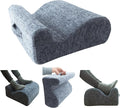 Ergonomic FootstoolTwo-Way Tilt Design with Heel & Arch SupportWide Non-Slip Foam Footrest with 3-Point Support, Removable Washable Cover for Office/Home, for Prolonged Sitting & Under-Desk Use