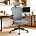 Ergonomic Office Chair - 350LB Comfy Desk Chairs with Adjustable Headrest and Lumbar Back Support, Mesh Computer Chairs with Wheels and Arms for Home Office, Study