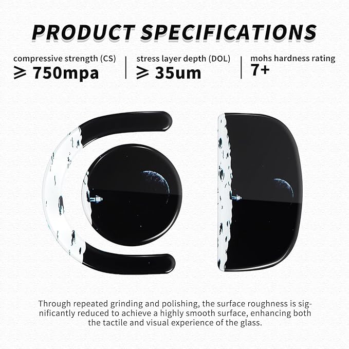 immoenuc Tempered Glass Mouse Skates for Logitech G PRO X2 Superstrike, G PRO X Superlight 2 & 2 SE, Ultra-Smooth Gaming Mouse Feet for Precision Control & Durable Performance (Earth Pattern)