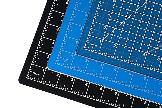 Dahle Vantage 10693 Premium Self-Healing Cutting Mat, 24"x36", 1/2" Grid, 5 Layers for Max Healing, Perfect for Crafts & Sewing, Blue