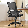Ergonomic Office Chair,Mesh Office Chair with Lumbar Support,Mid Back Desk Chair with Flip-up Arms,400 lbs Comfy Computer Chair for Home Office