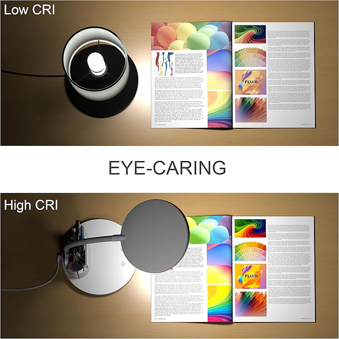 Desk Lamp, LED Desk Lamps for Home Office, Touch Table Lamp with 3 Color Modes 360° Adjustable Arm, Dimmable Desk Light with Pen Phone Holder for College Dorm, White