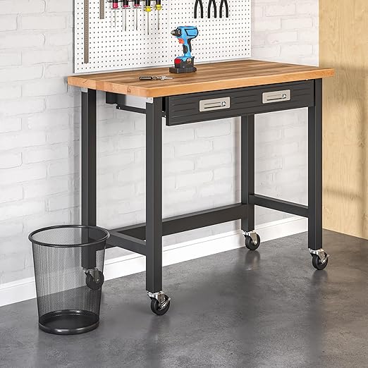 Seville Classics Steel Mesh Round Office Wastebasket – Black (2-Pack, 6 Gal)