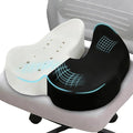 Seat Cushions for Office Chairs & Car, Ergonomic Memory Foam Seat Cushion with Breathable Holes for Tailbone Pain Relief, Sciatica