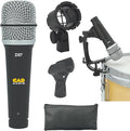 CAD Audio D87 Supercardioid Dynamic Microphone for Drums, Percussion, Acoustic Instruments, Guitar amp – High SPL, Strong Build, for Live and Studio
