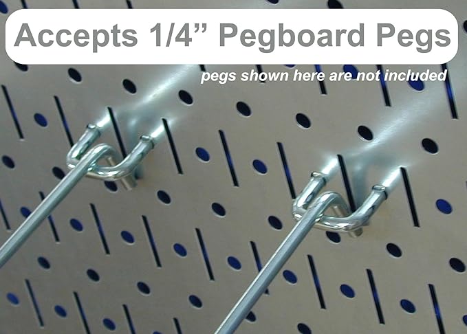 Wall Control Modular Pegboard Tool Organizer System - Wall-Mounted Metal Peg Board Tool Storage Unit for Wall Storage Tiling (Green Pegboard)
