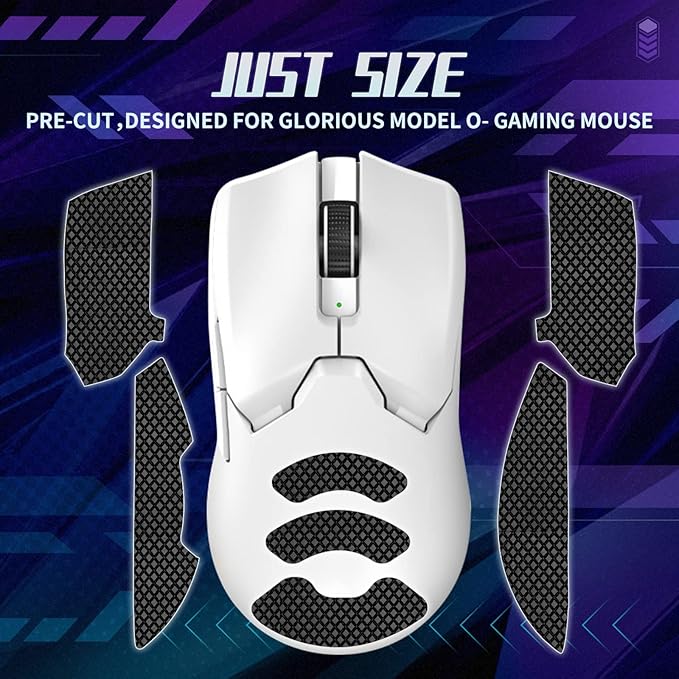 TALONGAMES Mouse Anti Slip Grip Tape Compatible with Razer Viper V2 Pro Hyperspeed Gaming Mouse, Palm Sweat Absorption, Thin 0.5mm, Cut to Fit, Easy to Apply, Mouse Skin (Black)