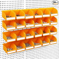 ELEAD Pegboard Bins Organizer Set 24-Pack - Durable Storage Tray for Screws, Nuts, Bolts, Hardware, Crafts, Accessories | Fits Standard Pegboards | 24 Labels for Garage Workshop Craft Room