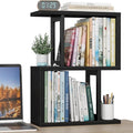 Desktop Bookshelf Shelf for Top of Desk - Black Small Organizer 3-Tier Shelves Storage Bookcase Hutch for Dorm Office College Table Top Organization Shelving Decorations for Women Office