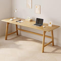 IOTXY Solid Wood Writing Table - 72" W x 24" D Minimalist Long Computer Desk for Home Office, Work, Study, Creativity, and PC Workstation, Oak