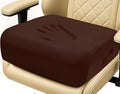 6" Extra Thick Memory Foam Office Chair Cushion – 2-Layer Booster Seat for Back & Tailbone Pain Relief, 18 x 16 x 6in Non-Slip Cushion with Carry Handle for Wheelchair, Car, and Airplane