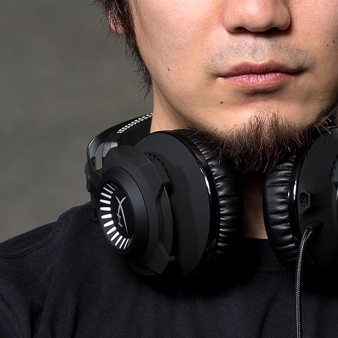 HyperX Cloud Revolver - Gaming Headset with HyperX 7.1 Surround Sound, Signature Memory Foam, Premium Leatherette, Steel Frame, Detachable Noise-Cancellation Microphone