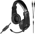Speedlink LEGATOS Gaming Headset Wired - Lightweight Headset with Microphone and Cable Remote Control, Compatible with PC, PS5, PS4, Xbox, Switch, 3.5 mm Jack Plug with Y Adapter, Black