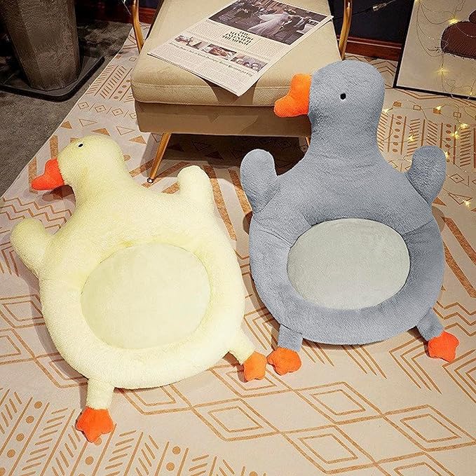 Crown Back Seat Cushion Office Chair Nest Seat Cushion Indoor Outdoor Chair Pad Tufted Sitting Cushion Seat Support Relieves Garden Sofa Armchair Wheelchair Back Chair Cushion (Grey Goose(50CM))