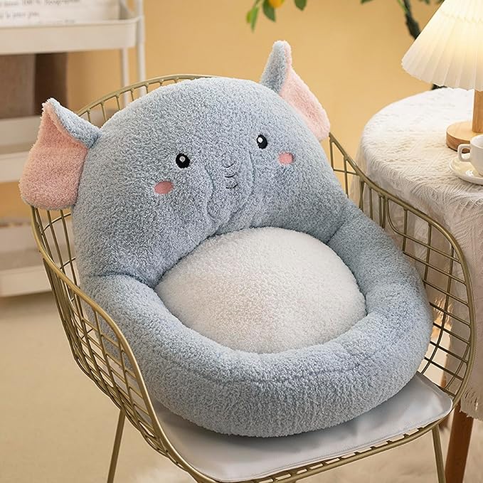 Cartoon Back Seat Nest Cushion - Indoor/Outdoor Office Chair Pad - Tufted Sitting Support - Relieves Garden Sofa Armchair Wheelchair Back Chair