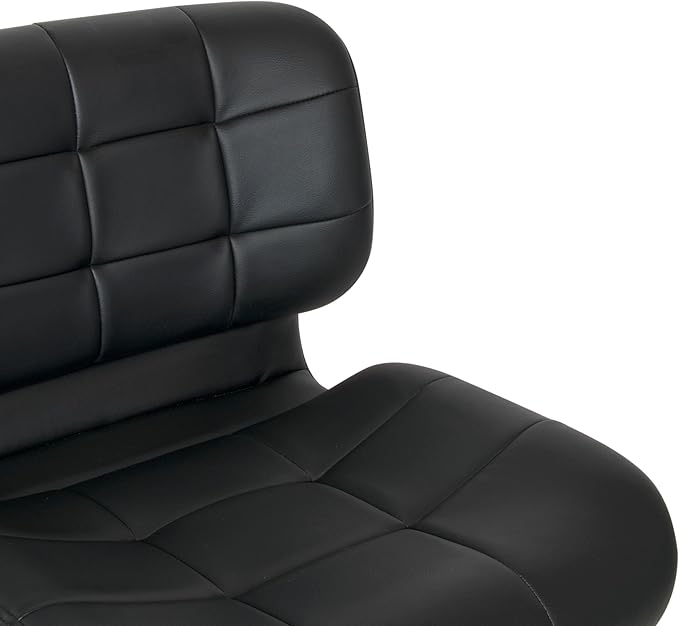 Studio Designs Black Crest Drafting Work Chair with Foot Rest - Adjustable Height - Contoured for Desk or Drafting Table