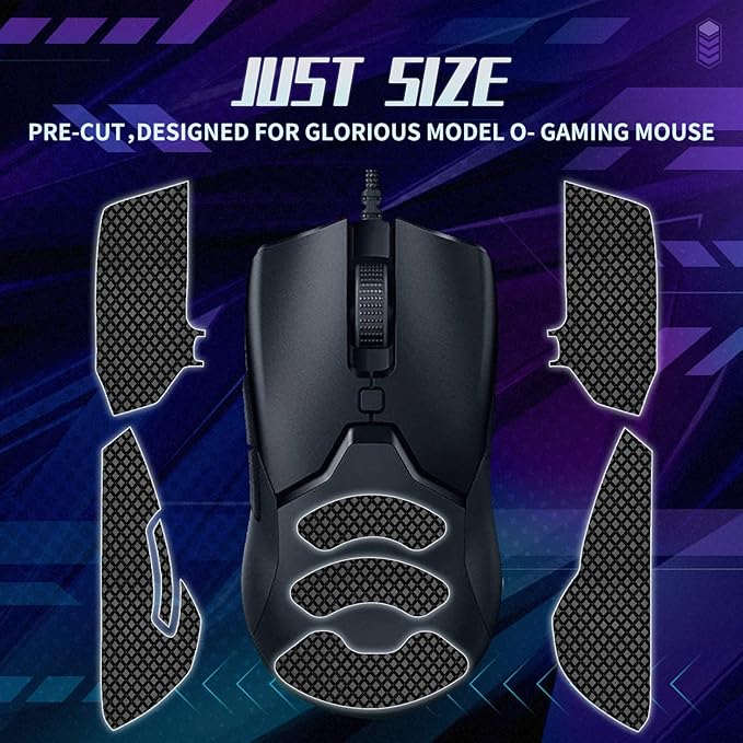TALONGAMES Mouse Anti Slip Grip Tape Compatible with Razer Viper Mini Gaming Mouse, Palm Sweat Absorption, Thin 0.5mm, Cut to Fit, Easy to Apply, Mouse Skin