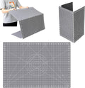 Teenyyou 24" x 36" Self Healing Folding Cutting Mat with Grid for Quilting, Sewing, Craft Hobby Board Sewing Cutting Mat for Quilting, Leather, Fabric, Crafting, Scrapbooking, Art, Clay