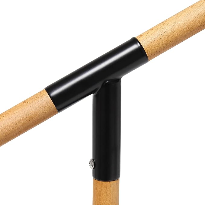 Simple Designs LD1059-BLK Wooden Pivot Desk Lamp, Matte Black