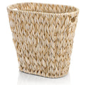 Pumtus Woven Trash Can, Waterproof Plastic Handwoven Waste Basket with Built-in Handles, 5 Gallon Bathroom Bedroom Garbage Container, Decorative Boho Storage Bin for Office, Kitchen, Laundry, Dorm