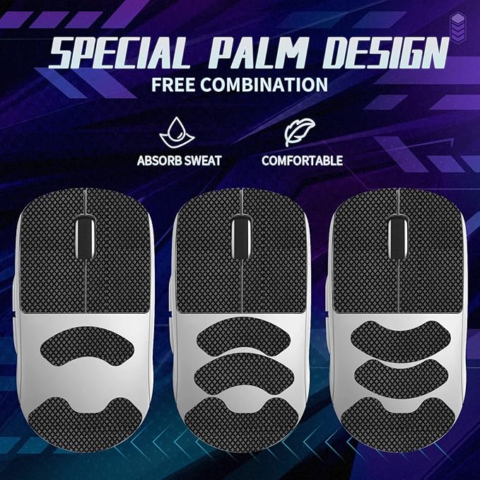 TALONGAMES Mouse Anti Slip Grip Tape Compatible with Pulsar Gaming Gears X2 Mini Gaming Mouse, Palm Sweat Absorption, Thin 0.5mm, Cut to Fit, Easy to Apply, Mouse Skin (Black)