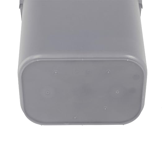 Amazon Basics Rectangular Commercial Office Wastebasket, Easy to Clean, 10 Gallon, Grey, 2-Pack