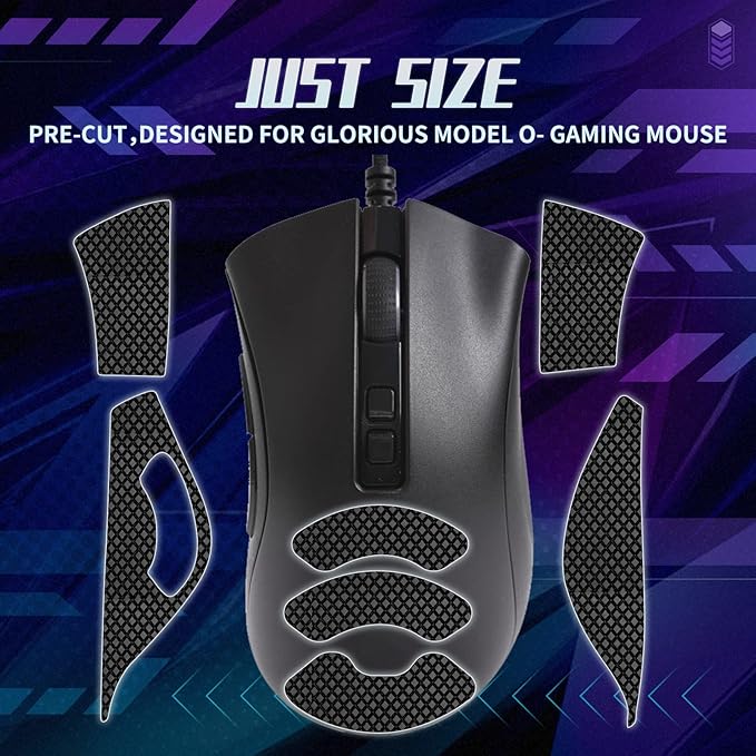 TALONGAMES Mouse Anti Slip Grip Tape Compatible with Razer DeathAdder V2 / DeathAdder V2 Pro Gaming Mouse, Palm Sweat Absorption, Thin 0.5mm, Cut to Fit, Easy to Apply, Mouse Skin