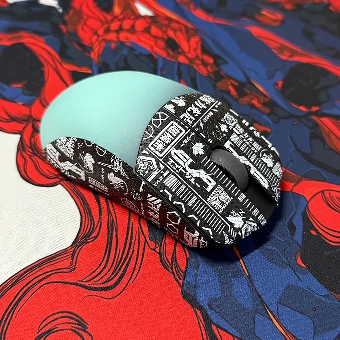 Grip Tape for Lamzu Maya X - Anti-Slip,Enhanced Control, Sweat Resistance,Improves FPS Gaming Grip & Mouse Protection [Pre-Cut] CS Gray 0.3mm