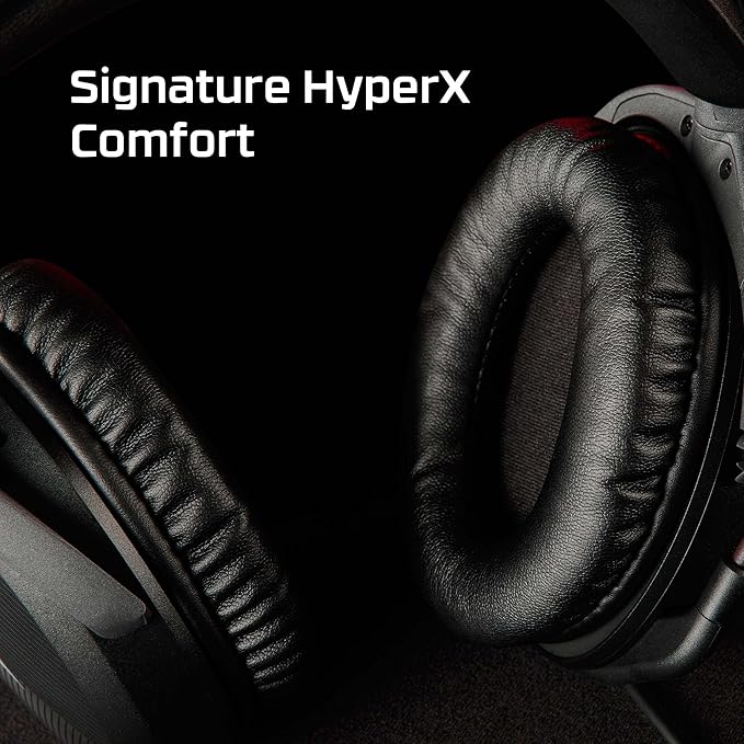 HyperX Cloud Stinger 2 – Wired PC Gaming Headset with Mic Noise Cancelling Over-Ear DTS Headphone:X Spatial Audio 50mm Drivers Swivel-to-mute Premium Leatherette for Windows Desktop, Black (Renewed)