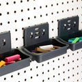 Officemate Utility Tray Organizer, 3 Pack, Pegboard / Slatwall Organizer For Office, Classroom, Workbench, Kitchen, Craft Room, and Garage (29422)