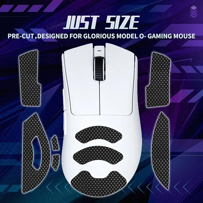 TALONGAMES Mouse Anti Slip Grip Tape Compatible with Razer DeathAdder V3 Pro Gaming Mouse, Palm Sweat Absorption, Thin 0.5mm, Cut to Fit, Easy to Apply, Mouse Skin (Black)