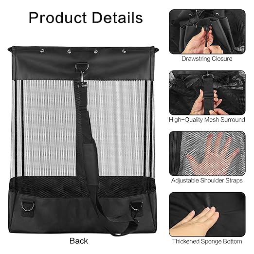 Pegboard Baskets,Pegboard Wall Organizer with Take and Go Design,Extra Large (26*18*11 Inches) Mesh Peg Board Organizer Accessories ,Easy Access Zipper for Home Sport Garage Storage (EXTRA LARGE)