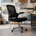 Logicfox Ergonomic Office Chair with Adaptive 2D Lumbar Support & Flip-Up Arms, Breathable Mesh Desk Chair for Back Pain Relief, Home Office Computer Chair with 400LBS Capacity