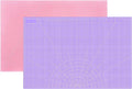 Double Sided Sewing Self Healing Cutting Mat 24 x 36 Inches, A1 Size Craft Sewing Cutting Mat for Crafts and Fabric, Purple & Pink Design