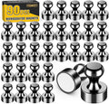 90 Pcs Fridge Magnets, Refrigerator Magnets, Small Strong Magnets, Whiteboard Magnets for Fridge, Magnetic Push Pins for Locker, Kitchen Decor and Accessories, Office, Classroom Organization