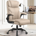 HeroSet Office Chair, Ergonomic Big and Tall Computer Desk Chairs, Executive Breathable Leather Chair with Adjustable High Back Flip-up Armrests, Lumbar Support Swivel PC Chairs with Rocking Function