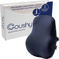 Coushy| Ergonomic Back Relief Cushion| Office Desk Accessories: Chair Cushions, Car Seat Cushion, Office Chair Cushion for Lumbar-Supporting, Support Pillow for Back Pain (Blue)