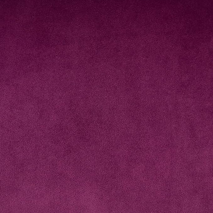Goujxcy Desk Chair, Modern Velvet Upholstered Tufted Button Home Office Chair, 360° Swivel Armless Desk Chairs, 120°Rocking Ergonomic Computer Task Vanity Chairs, Purple