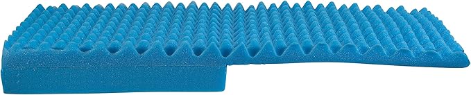 DMI Egg Crate Sculpted Foam Car Seat Cushion, Office Chair Cushion Relieves Back Pain, Tail Bone Pain, Sciatica, 32 X 18 X 3, Full Back (Pack of 2)