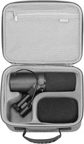 RLSOCO Hard Case Compatible With Shure MV7X / MV7+ / MV6 / MV7 / MV7i Podcast Dynamic Microphone & Shure SM7B / SM7dB Vocal Dynamic Microphone