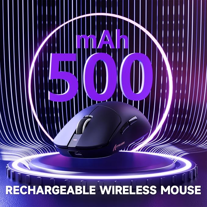 MAMBASNAKE Attack Shark X8 PRO 8K Wireless Gaming Mouse,PAW3395PRO 40K DPI Sensor,Tri-Mode Broadcom BK52820 Chip,Superlight Ergonomic Mouse for Large Hands,Cloud-Based Software,for Win/Mac(Black)