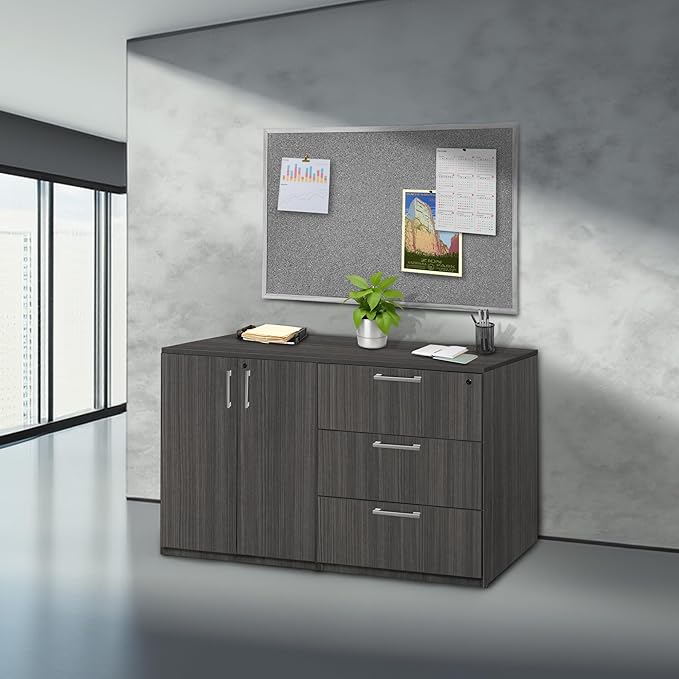 Regency Legacy Stand Up Side to Side Storage Cabinet/Lateral File- Ash Grey