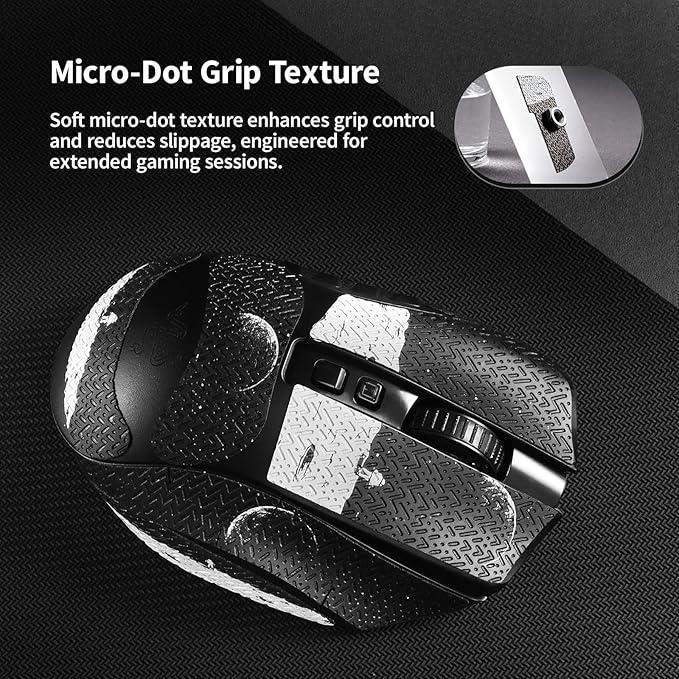 immoenuc Mouse Grip Tape Sticker for Razer Naga V2 Pro Wireless Gaming Mouse Anti Slip Skin Self-Adhesive,Pre-Cut,Sweat-Resistant (Earth Pattern)