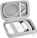 Travel Case for UCOMX for Nano/for Iseyyox/for LISEN/for RTOPS 3 in 1 Wireless Charger, Foldable Magnetic Charging Station Storage Holder Bag for Fast Charge Pad Cable and Adapter, White-Box Only