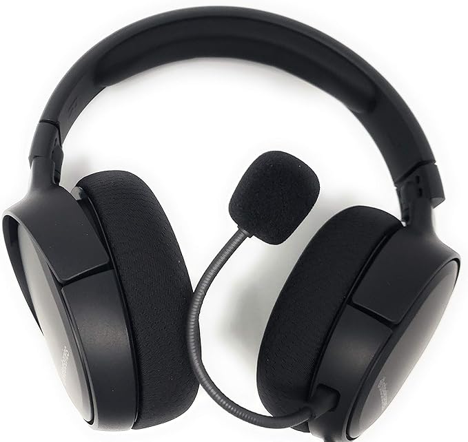 TNE Replacement Game Mic for Steelseries Arctis 1 Headphones Detachable Microphone Boom for Steelseries Arctis 1 PS4 Pro PS5 Xbox One X Computer PC Gaming Headsets 3.5mm Jack Noise Cancelling