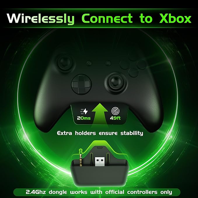 Gvyugke Wireless Gaming Headset for Xbox Series X/S, Xbox One, PS5, PC, Mac, Bluetooth 6.0 Gaming Headphones with Flip-to-Mute Noise-Canceling Mic, Foldable, 3D Surround Sound, 45H Battery - White