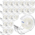 WRINGKIT 20 Pack Clear Tape with Dispenser, Refillable Tape Dispenser with Tape 0.7" x 1000", Office Tape Rolls with Dispenser Bulk, Transparent Tape Refills for Gift Wrapping, Crafting, School